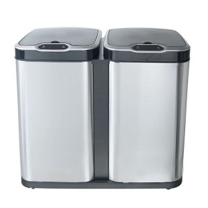 Ведро для раздельного сбора мусора, сенсорное, 2 емкости, Foodatlas  JAH-8522, 50л (25+25)